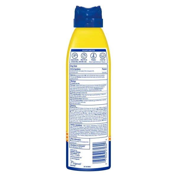 Kids Sport Continuous Sunscreen Lotion Spray SPF 50+ 6 oz (Pack of 3) X11090