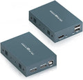 HDMI KVM Extender Over Single Ethernet Cable with Loop Out & POC Function D3695