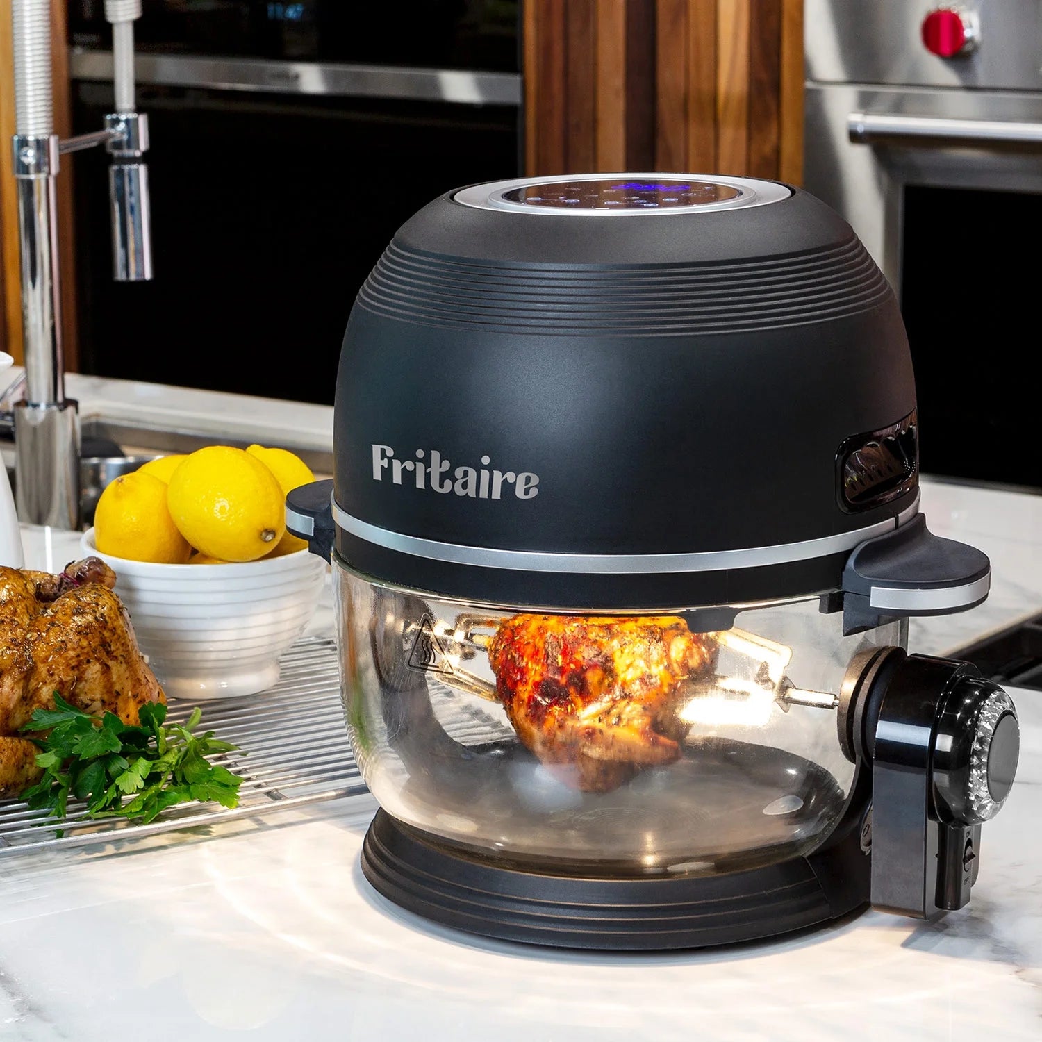 White 5 Qt Self-Cleaning Glass Bowl Air Fryer P64674