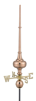 Copper Rooftop Finial with Brass Directionals K46164