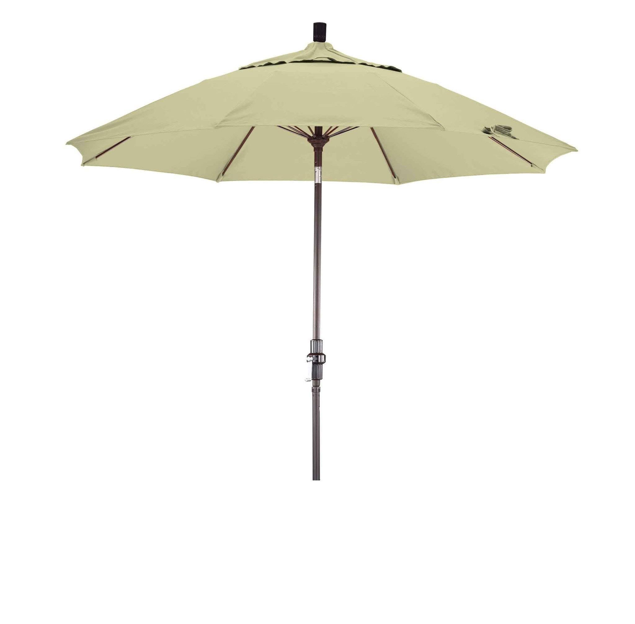 Taupe Brown Aluminum Collar Tilt Patio Umbrella G185641