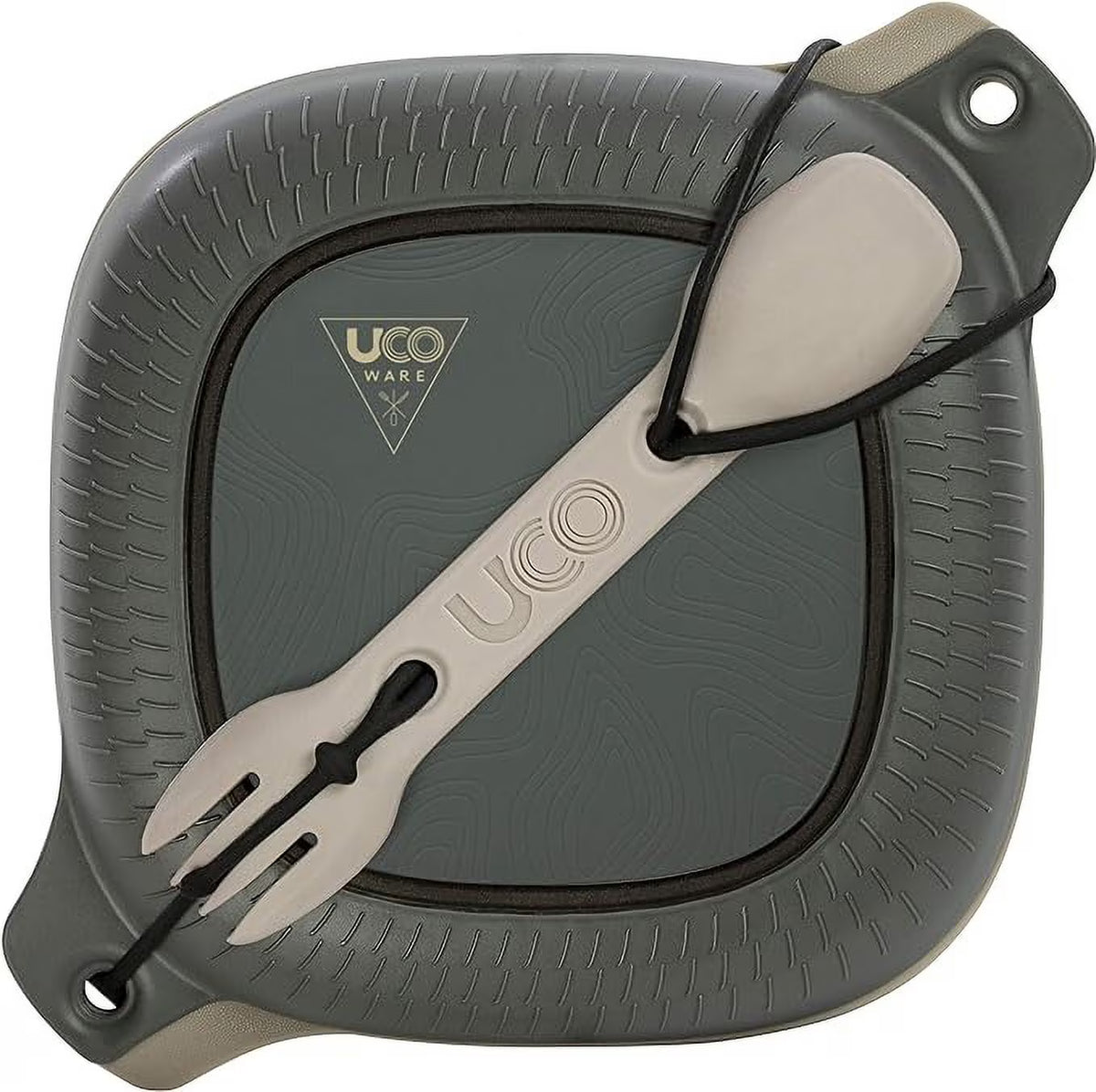 4-Piece Camping Mess Kit with Bowl, Plate and 3-in-1 Spork Utensil Set E999