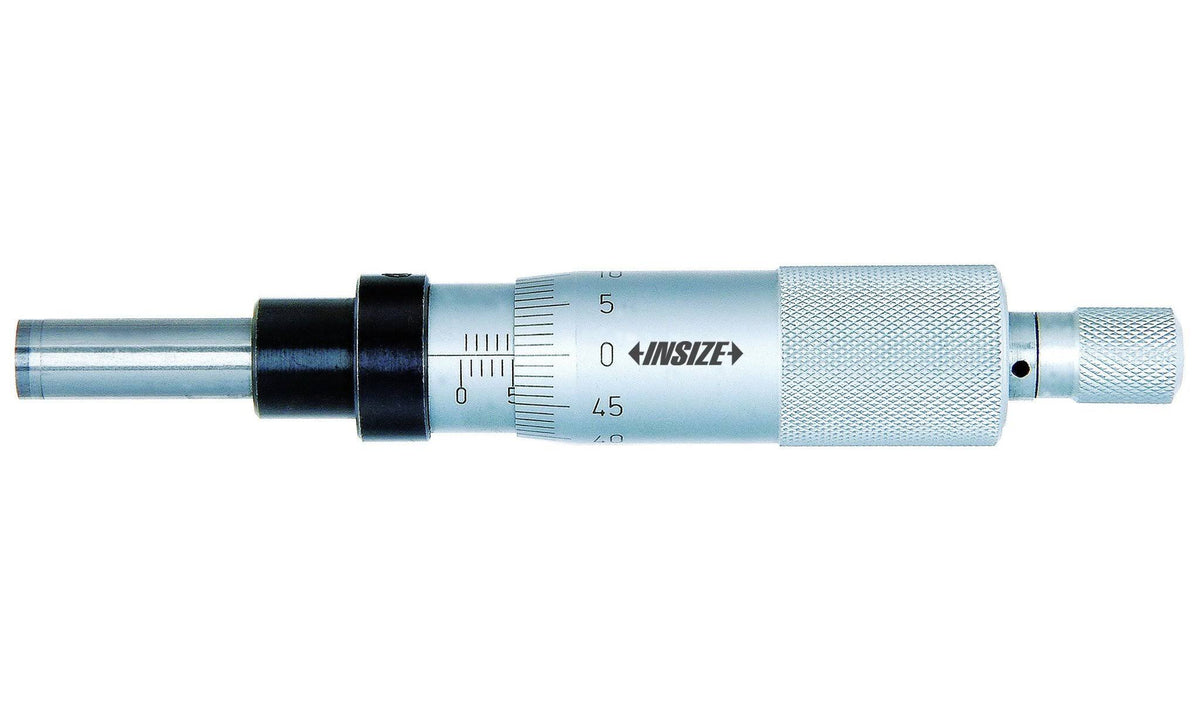 Mechanical Micrometer Head, Range 0 in to 1 in, Flat Spindle N708996