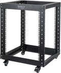 12U Open Frame 19-inch Server Rack with Casters F866