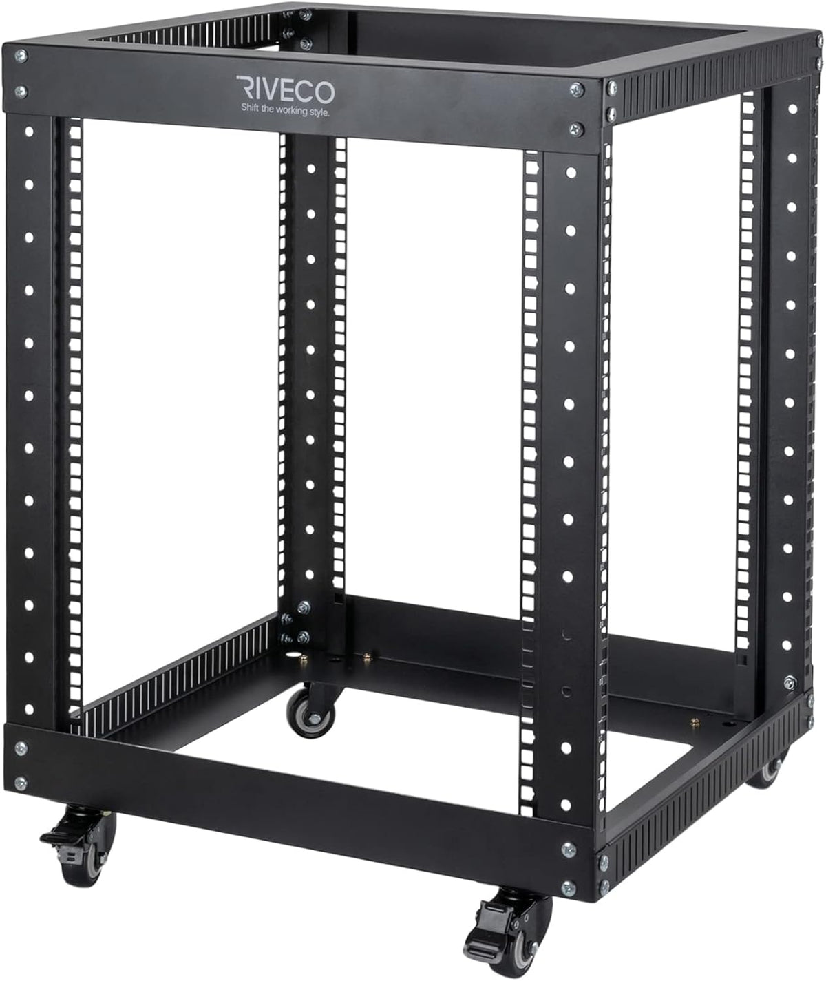 12U Open Frame 19-inch Server Rack with Casters F866