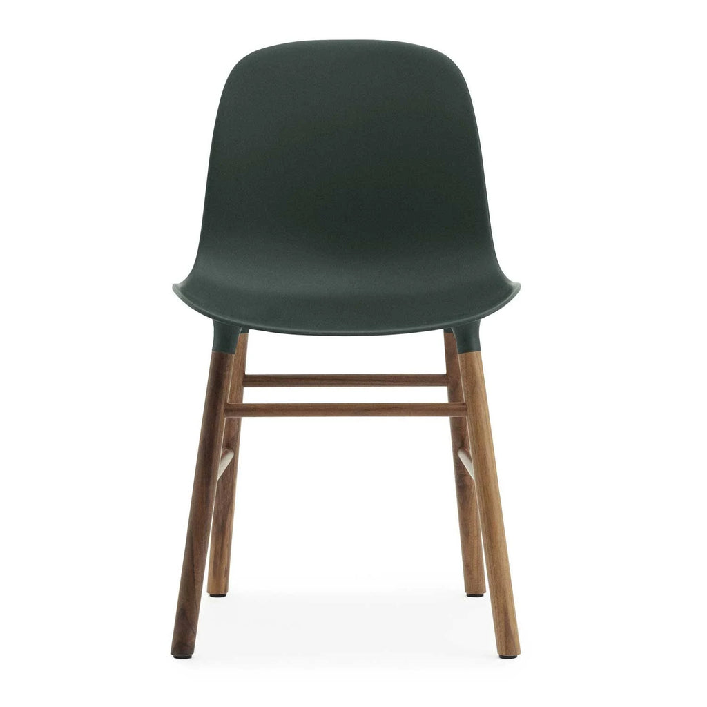 Walnut Green Wood Legs Chair F624