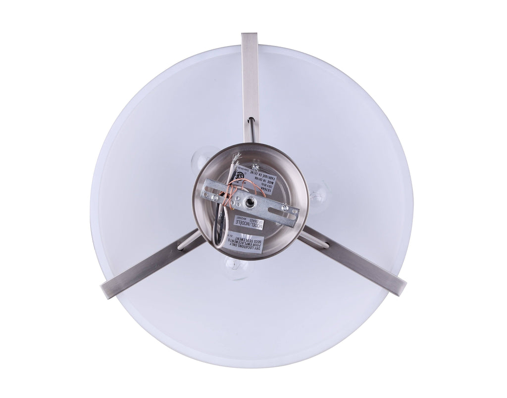 Pewter 3 Light Semi-Flush U144595