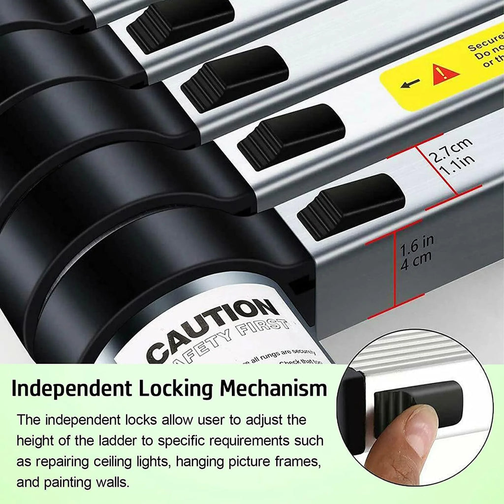 5M Heavy Duty Multi-Purpose Alu Telescopic Extendable Ladder N68806