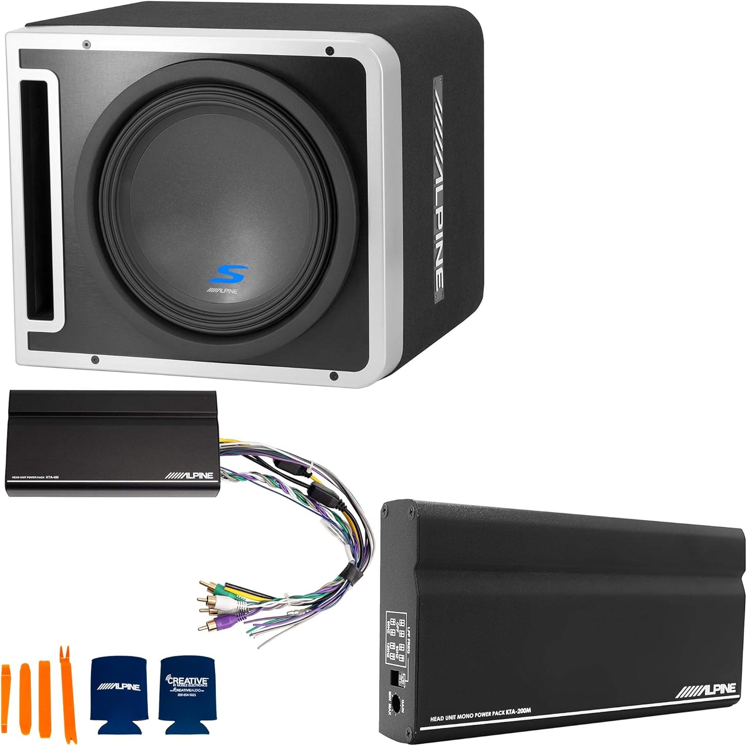12" Vented Loaded Enclosure with Mono and 4-Channel Amplifiers L56675