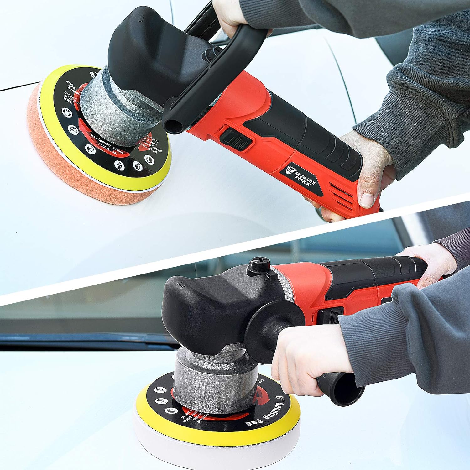 6 Inch Dual Action Random Orbital Car Buffer Polisher B33852