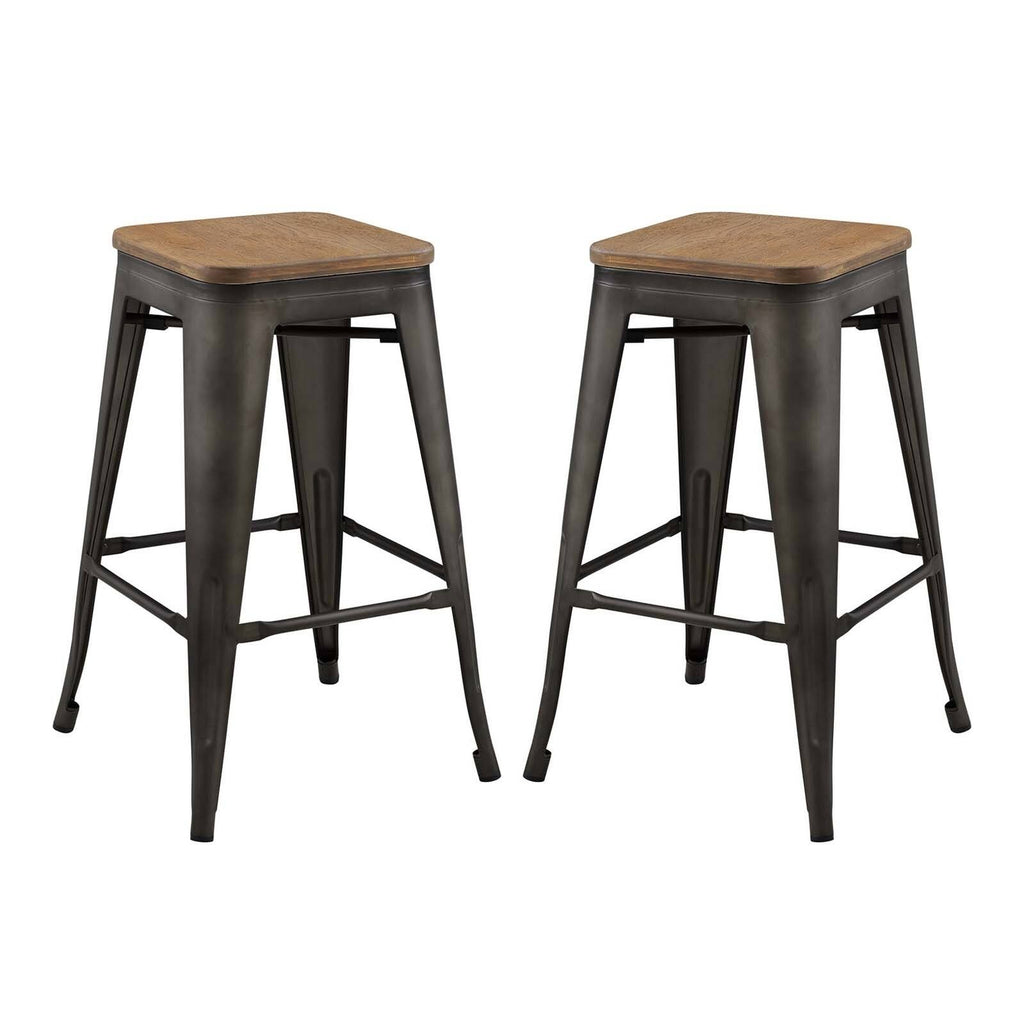 Brown Promenade Counter Stool Set of 2 C196282
