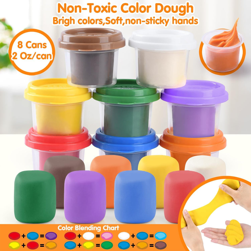 Multicolor Playdough Coffee Maker Toy Set P9376