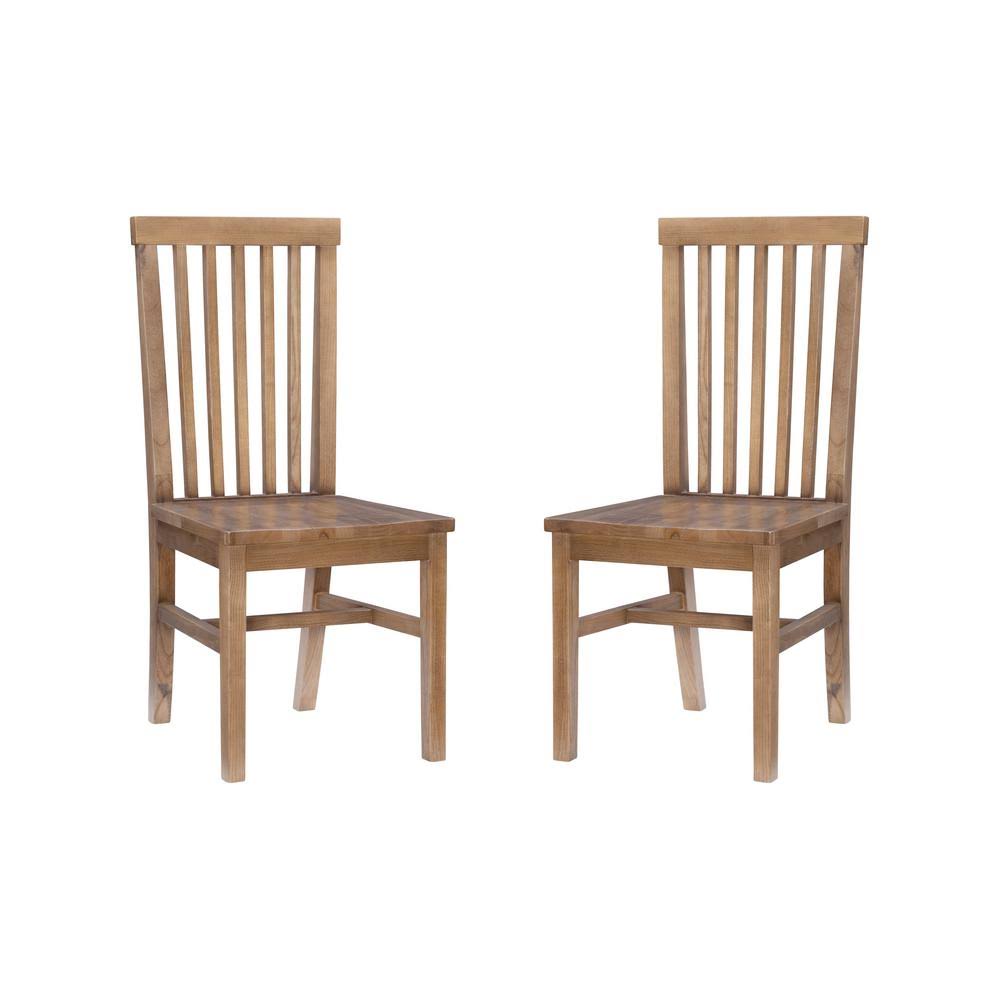 Natural Wood Dining Chair (Set of 2) R24051
