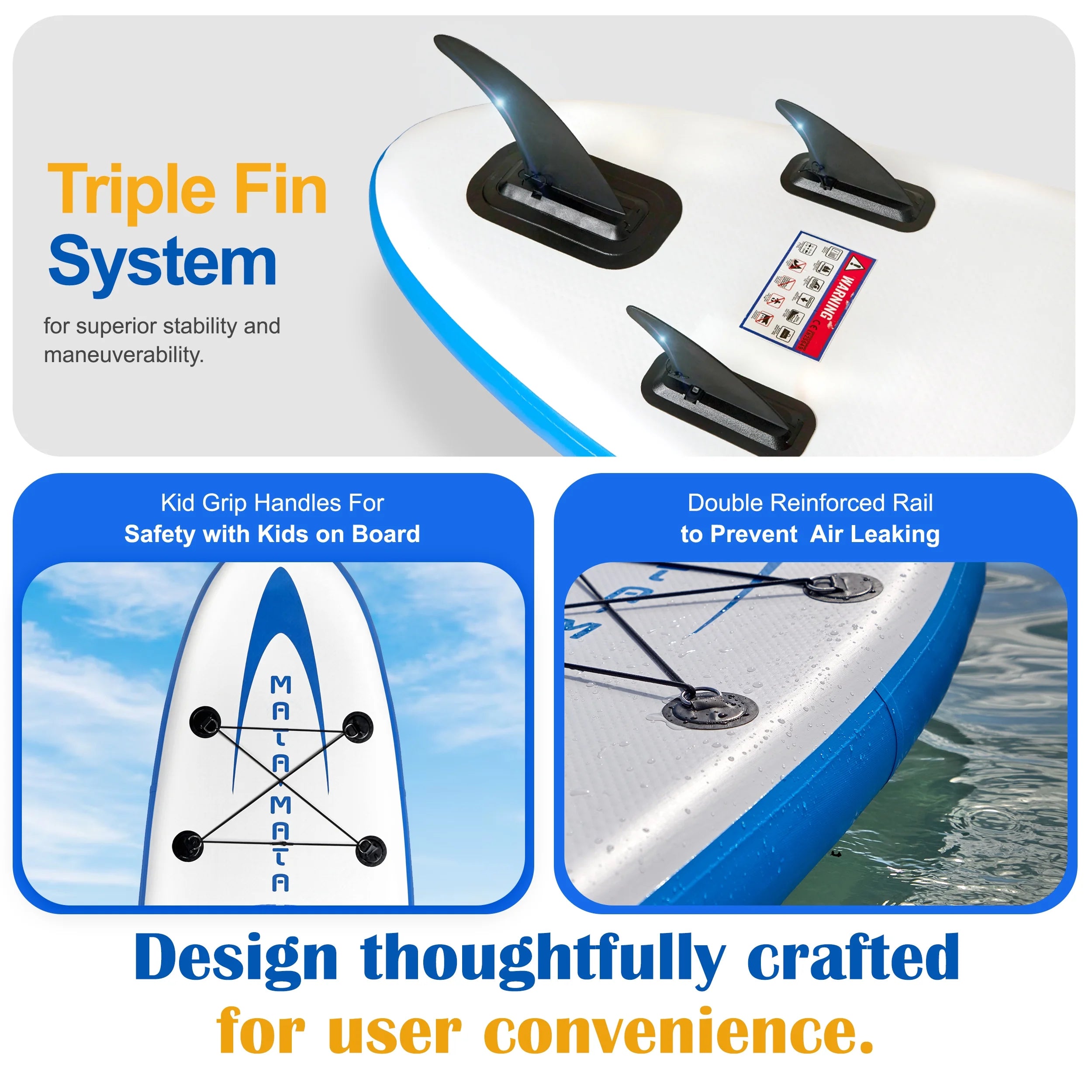 Blue Stream 10' Stand Up Paddle Board with Backpack F51079