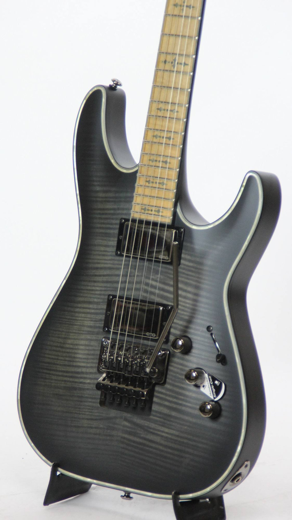 See-Thru Black Satin Electric Guitar O3556