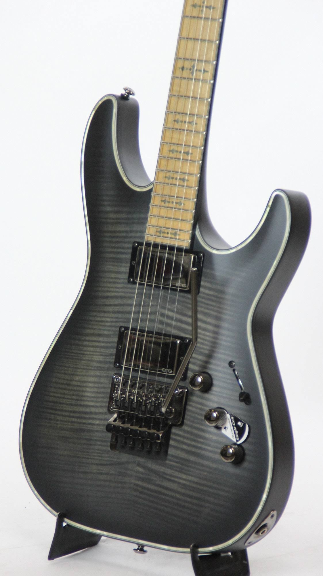 See-Thru Black Satin Electric Guitar O3556