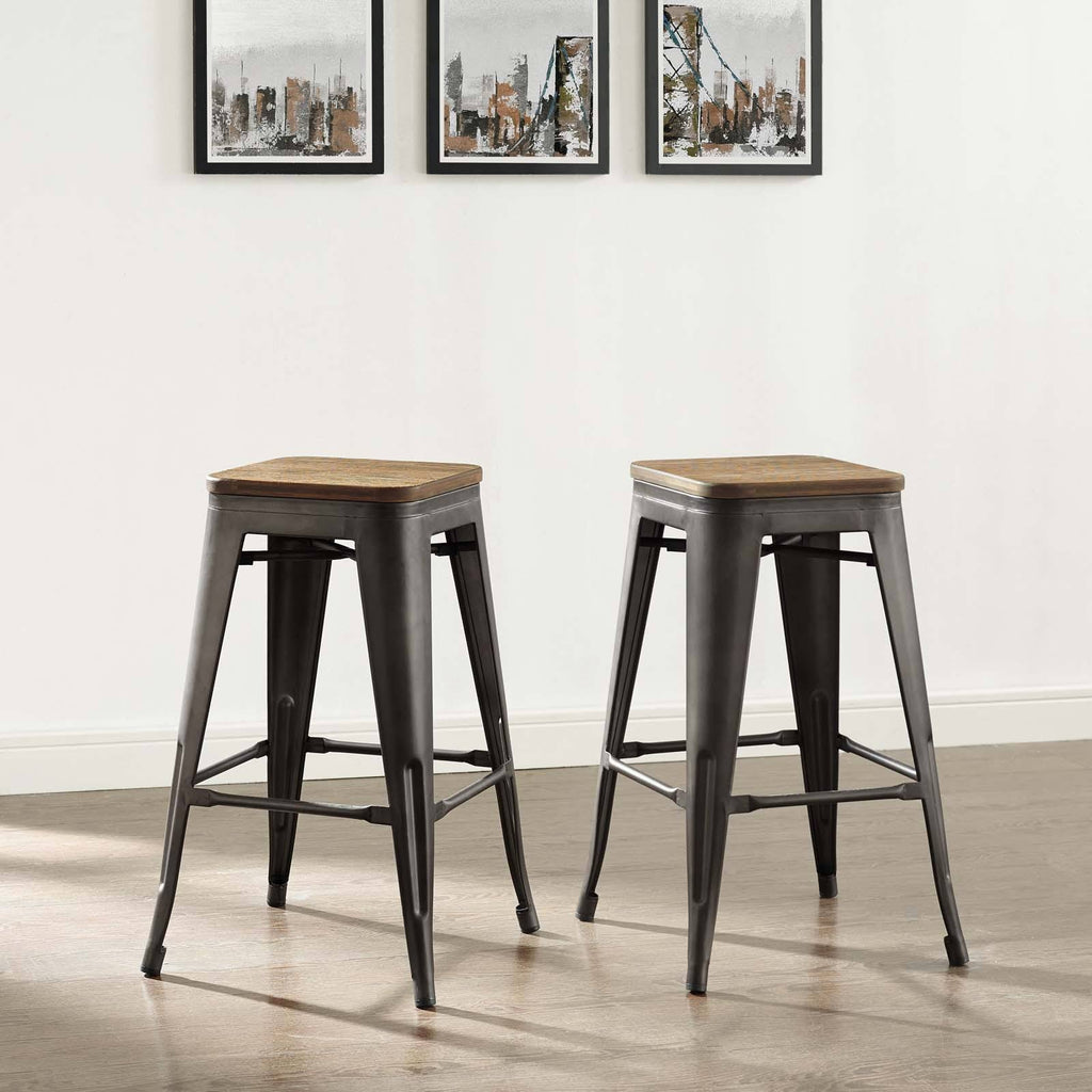 Brown Promenade Counter Stool Set of 2 C196282