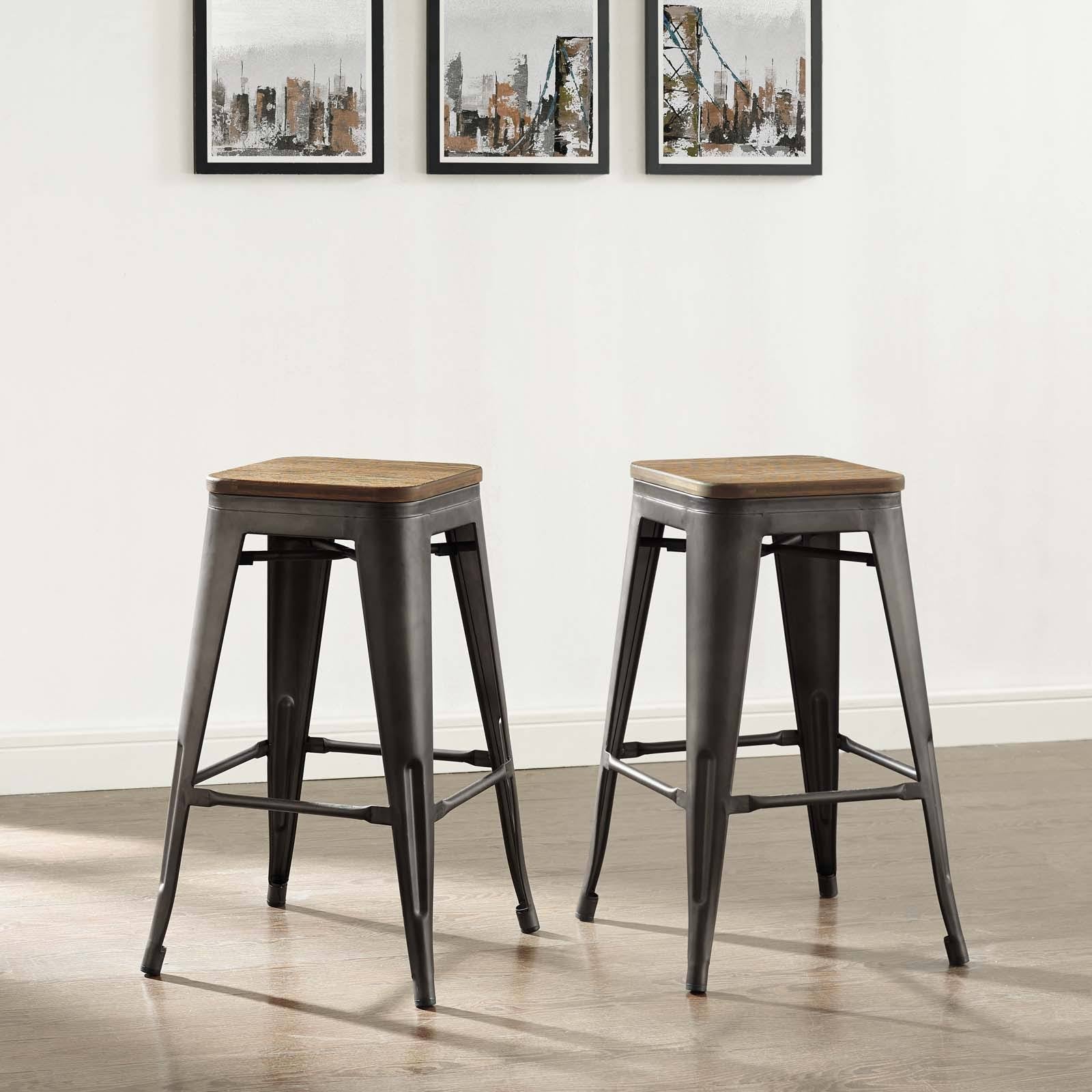 Brown Promenade Counter Stool Set of 2 C196282