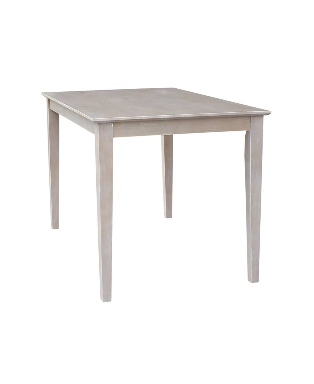 Solid Wood Top Dining Table, Washed Gray Taupe A62651