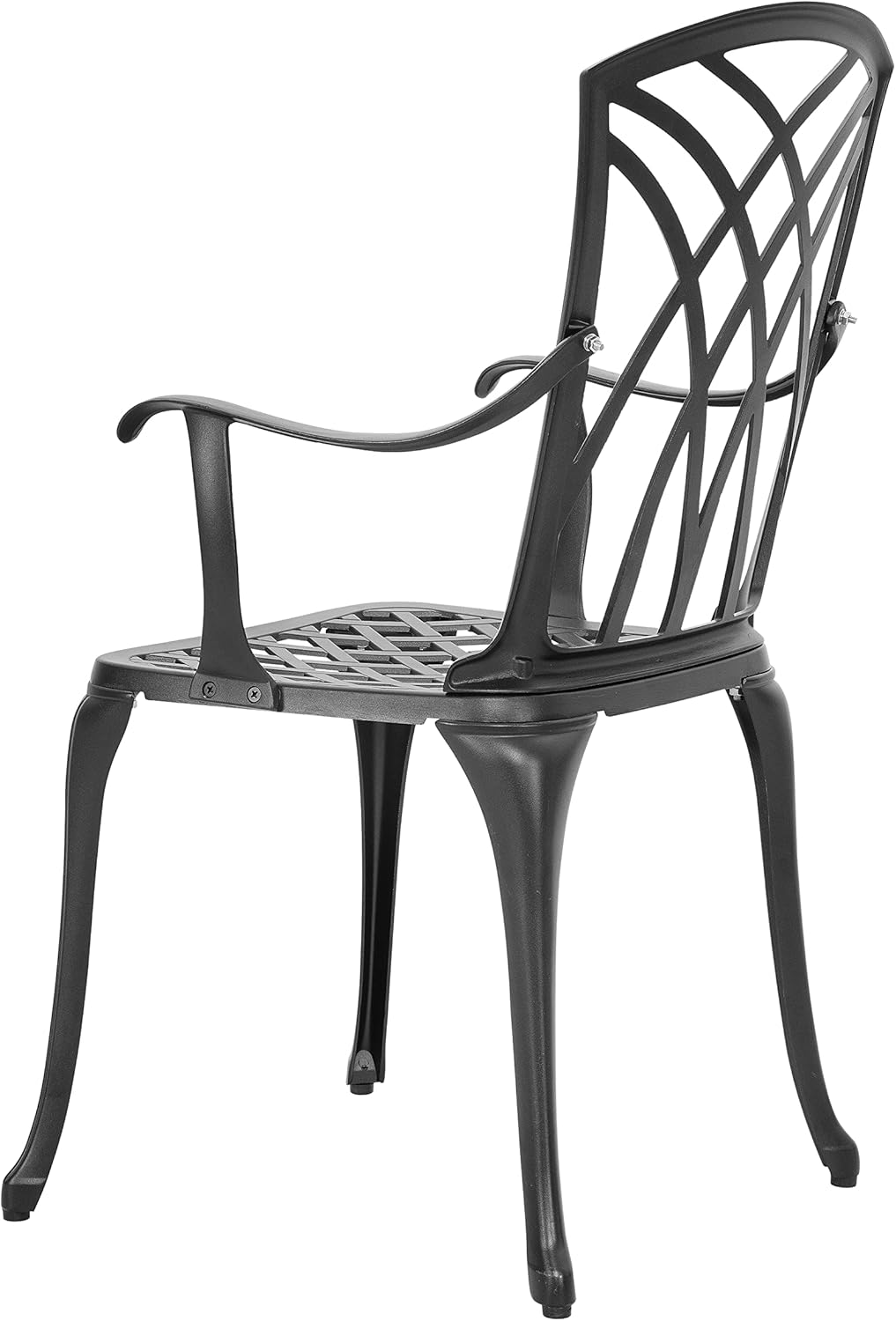 3 Piece Cast Aluminum Black Patio Bistro Table Set E2880