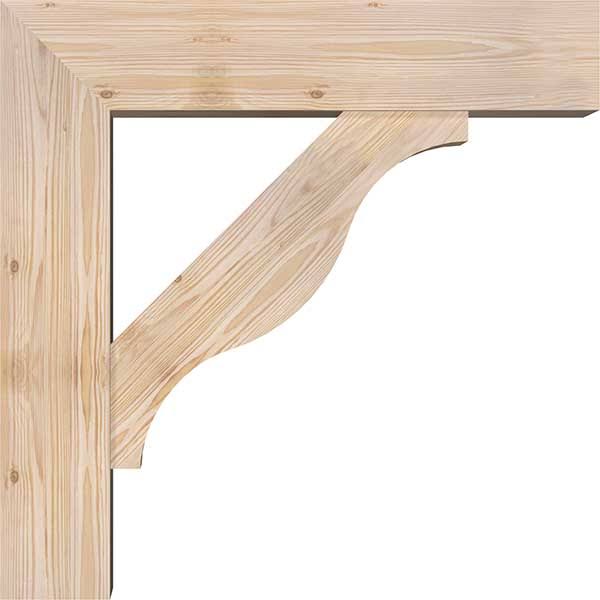 Smooth Bracket with Offset Brace, Douglas Fir P953306