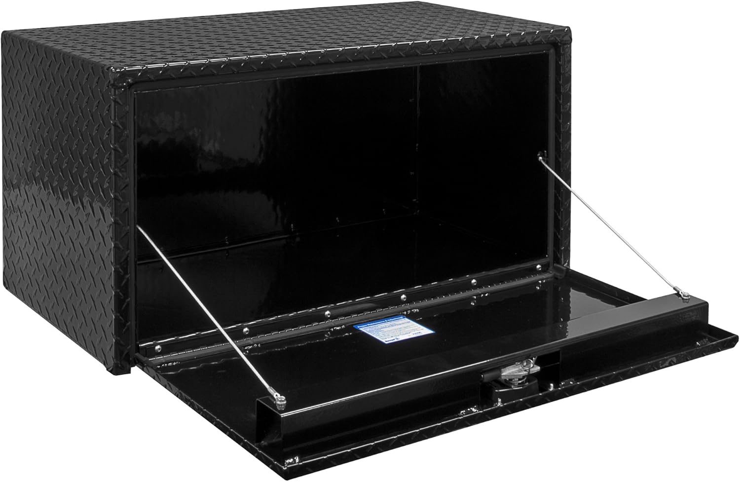 White Steel Underbody Truck Box with T-Handle Latch S21669