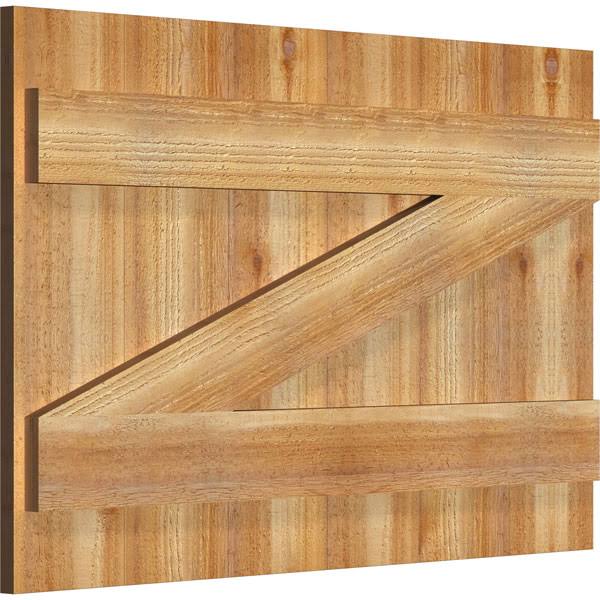Rough Sawn Western Red Cedar Board-n-Batten Shutters Y62752