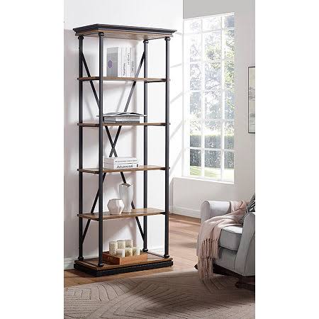 Brown 5-Shelf Bookcase Z50646