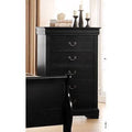 Black 5 Drawer Chest H2801