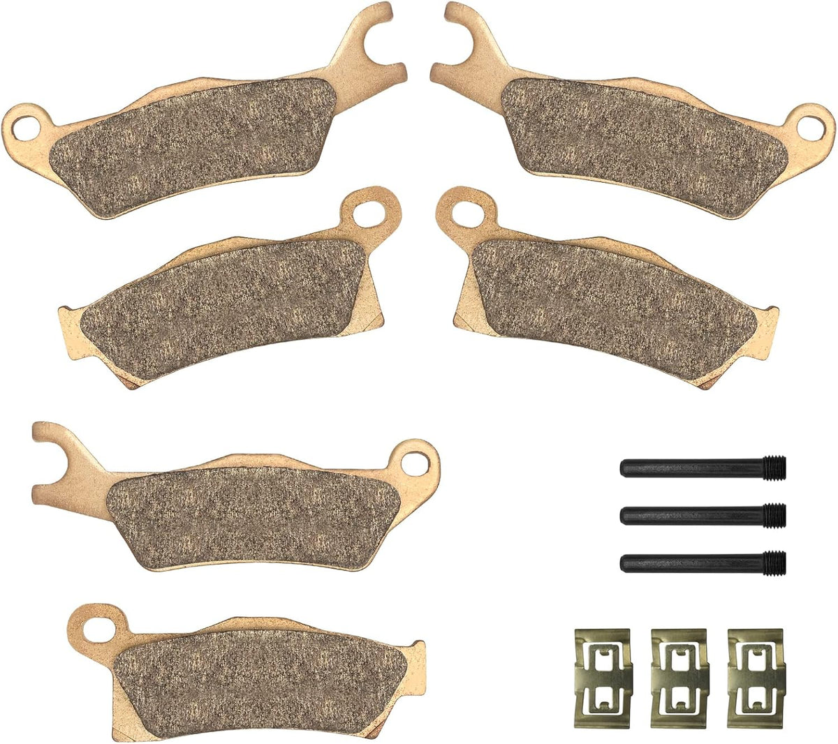 Front & Rear Sintered Brake Pads Pack of 2 (3 Sets) C257