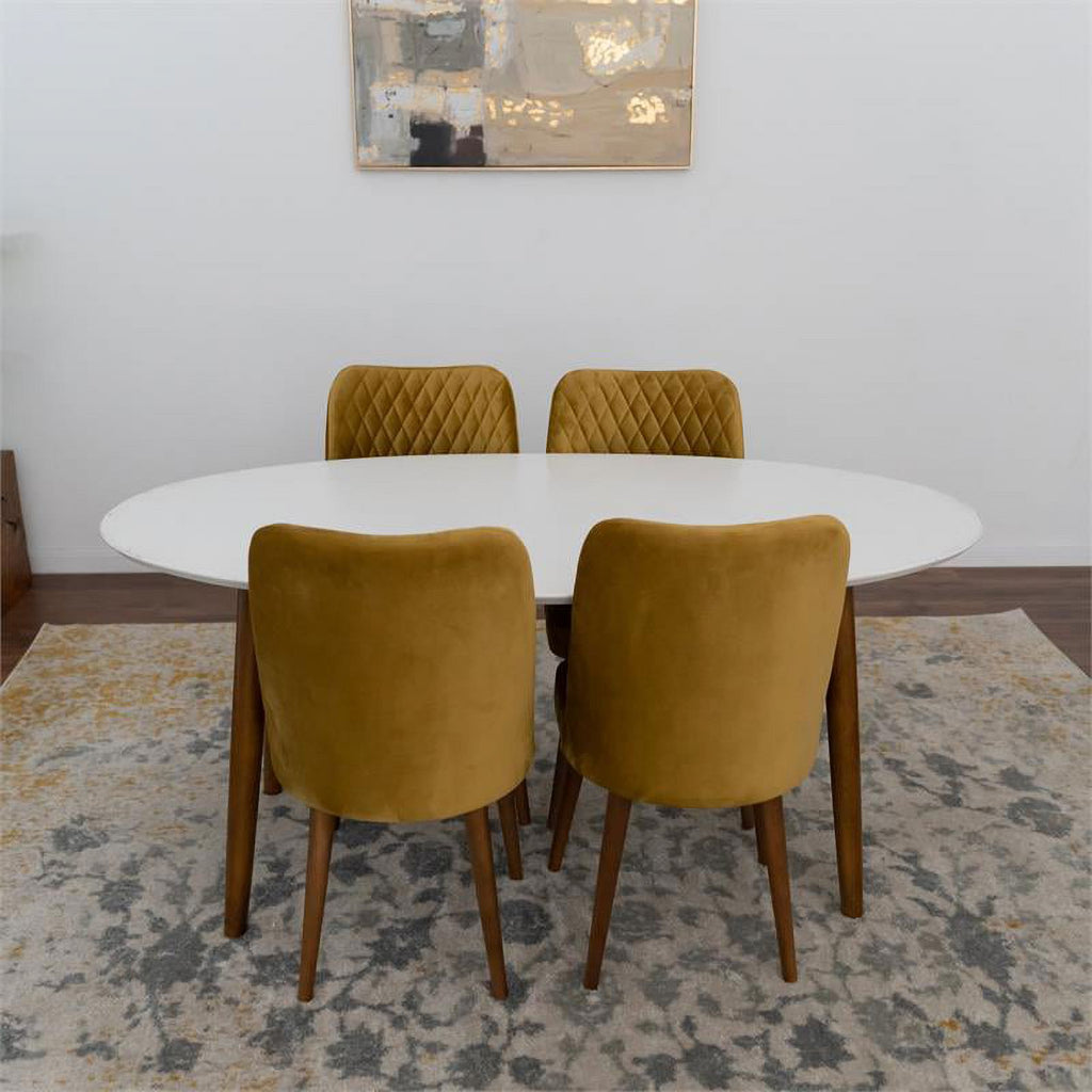 Mid Century Modern Dining Table Set for 4 N86715