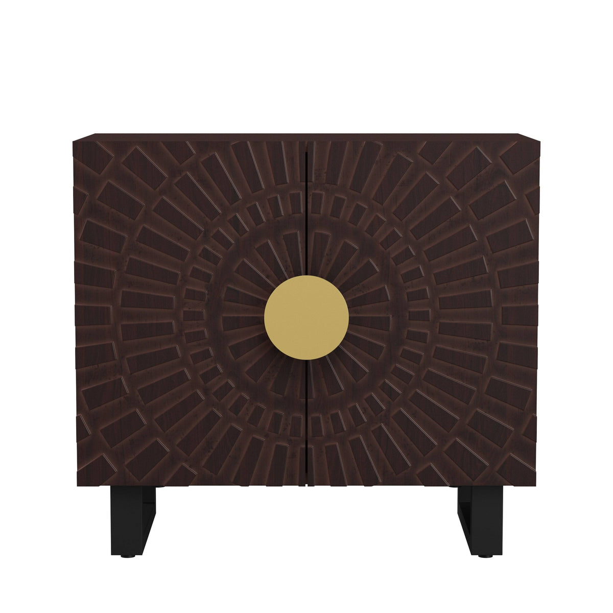 Dark Walnut Wood Sideboard V9326