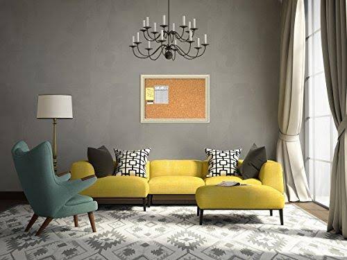 Country Whitewash Framed Cork Board P827