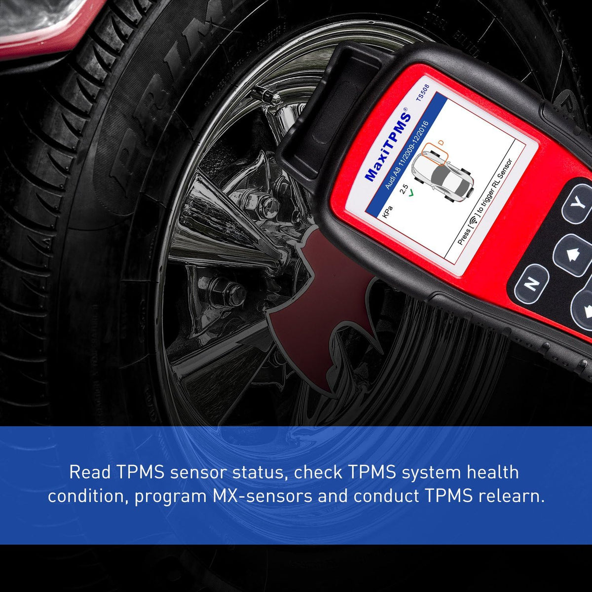 TPMS Relearn Tool with 4 PCS 315MHz & 4PCS 433MHz Sensor Kit Z94056