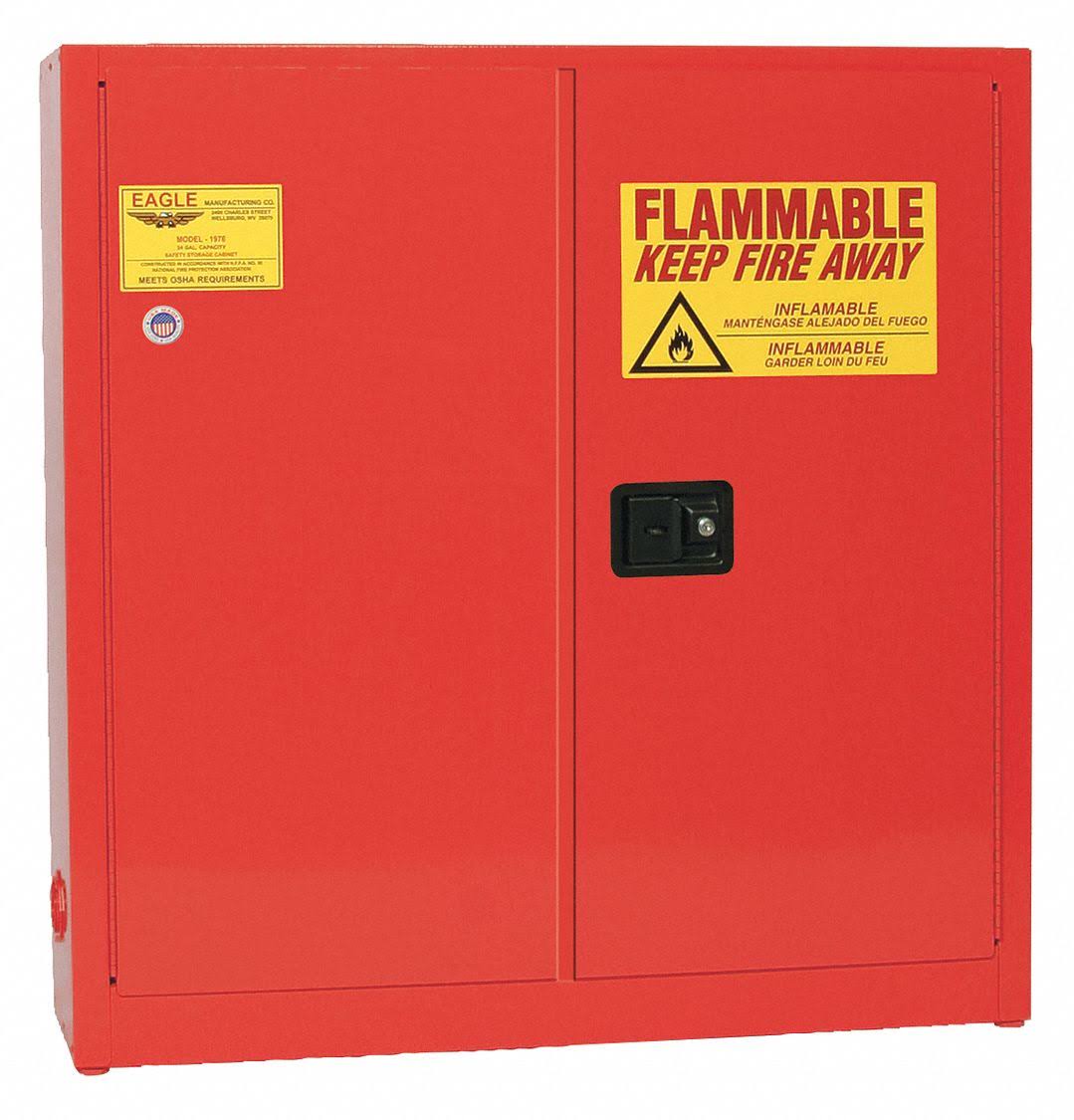 Red Flammable Liquid Safety Cabinet W30672