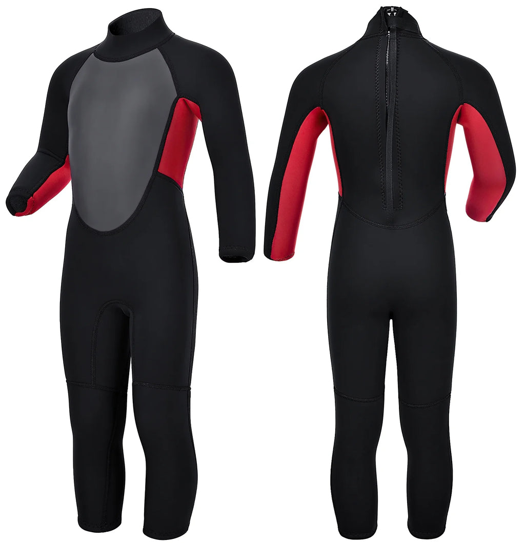 Kids 2mm Neoprene Full Wetsuit with Back Zip I952