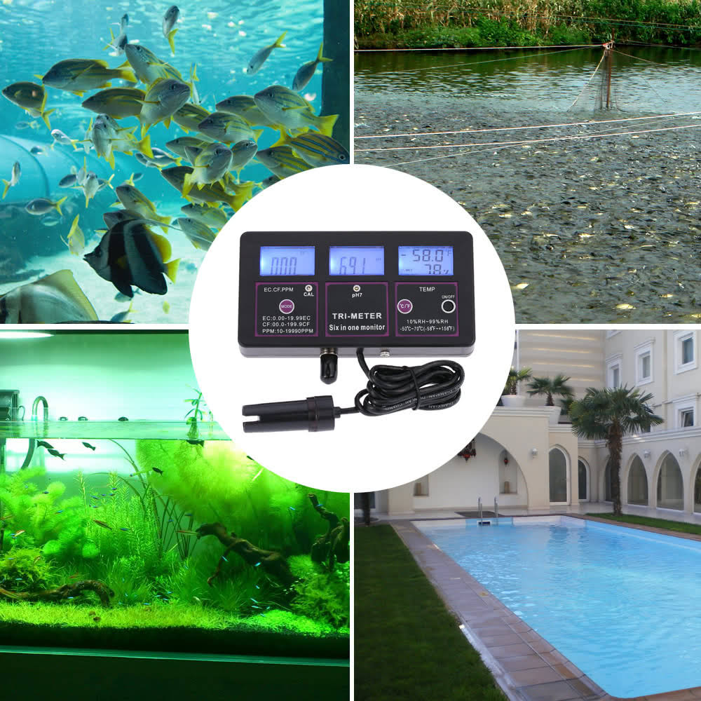 6 in 1 Multi-Parameter Water Testing Meter X83283