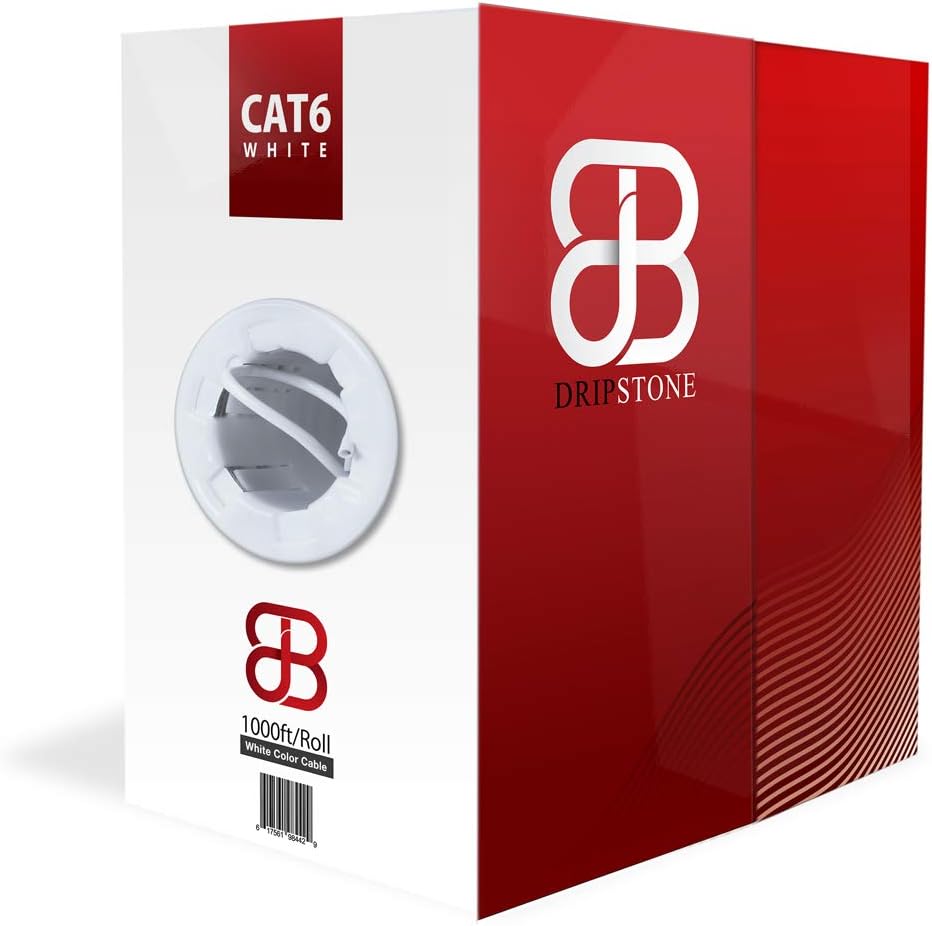Cat6 Utp Solid Ethernet Cable 1000-feet White O579