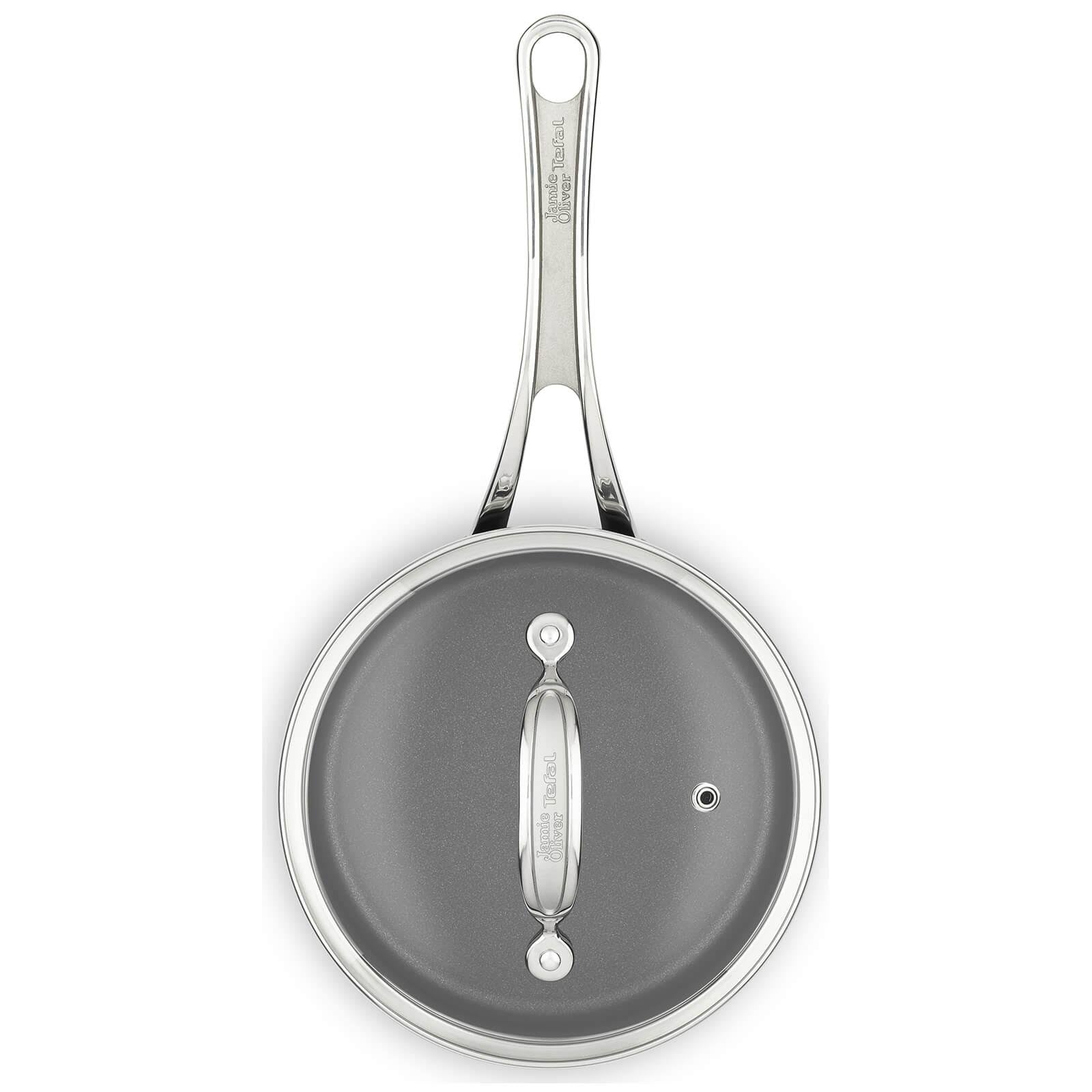 Black Hard Anodised Saucepan with Lid N413
