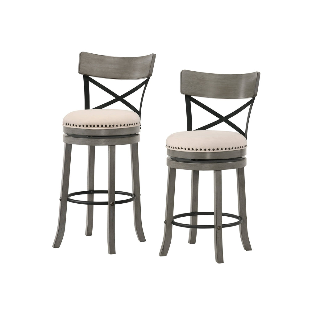 Set of 2 Swivel Barstools A141999