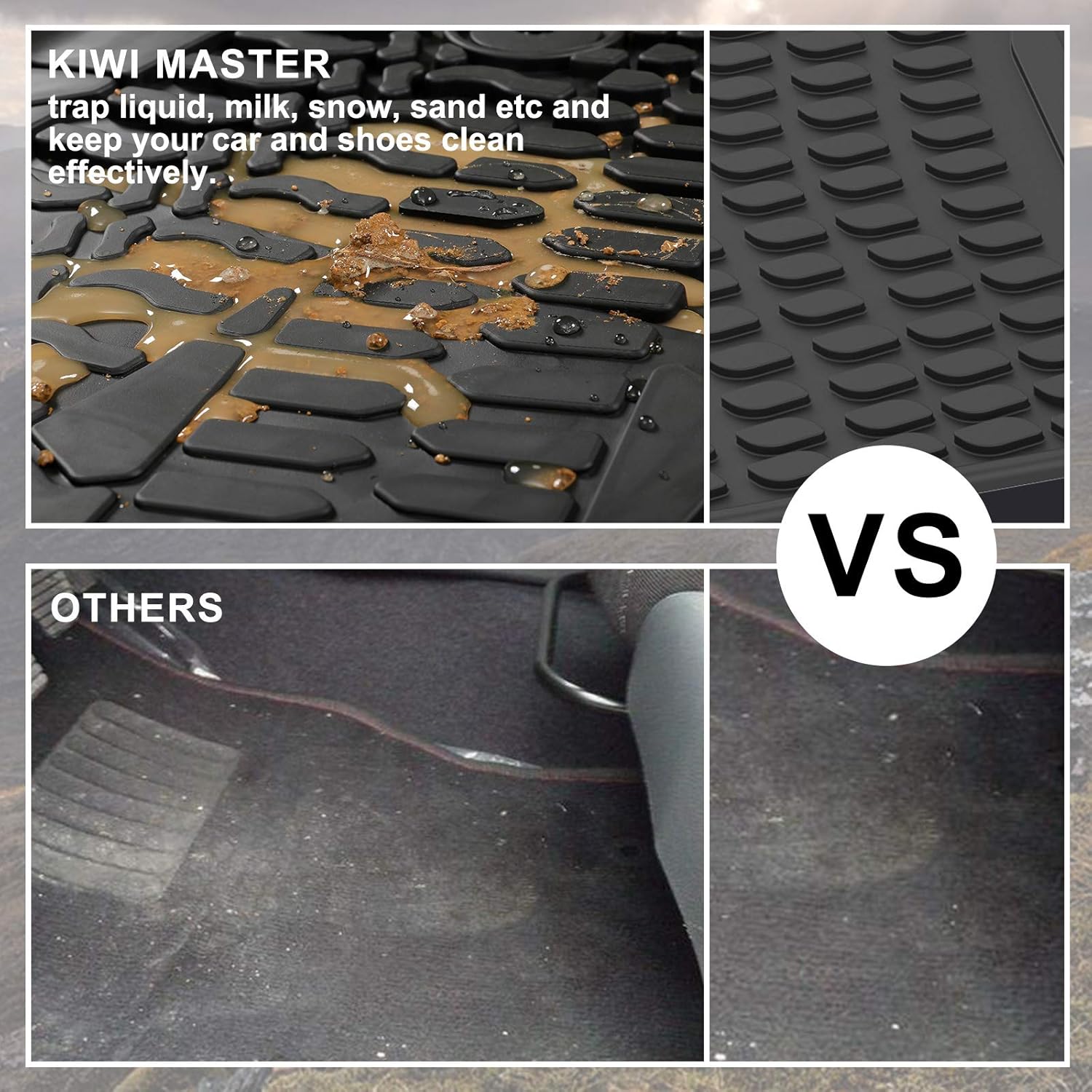 Black TPE Cargo Trunk Mat for Toyota Camry M455