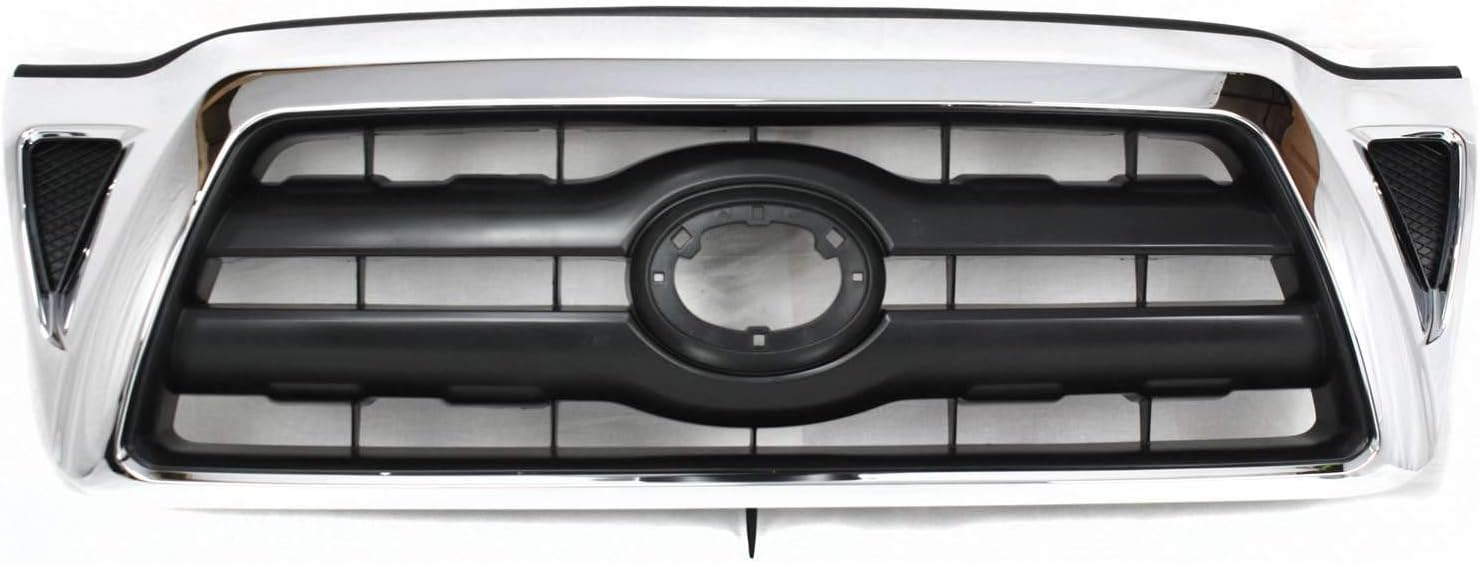 Chrome Shell Black Insert Grille N8599
