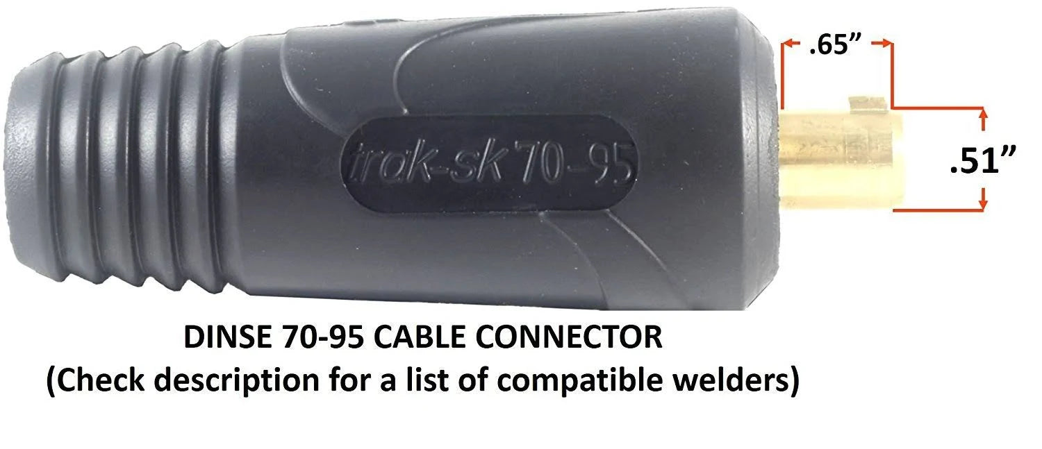 2/0 AWG Welding Leads Assembly Set with Dinse Connector V75292