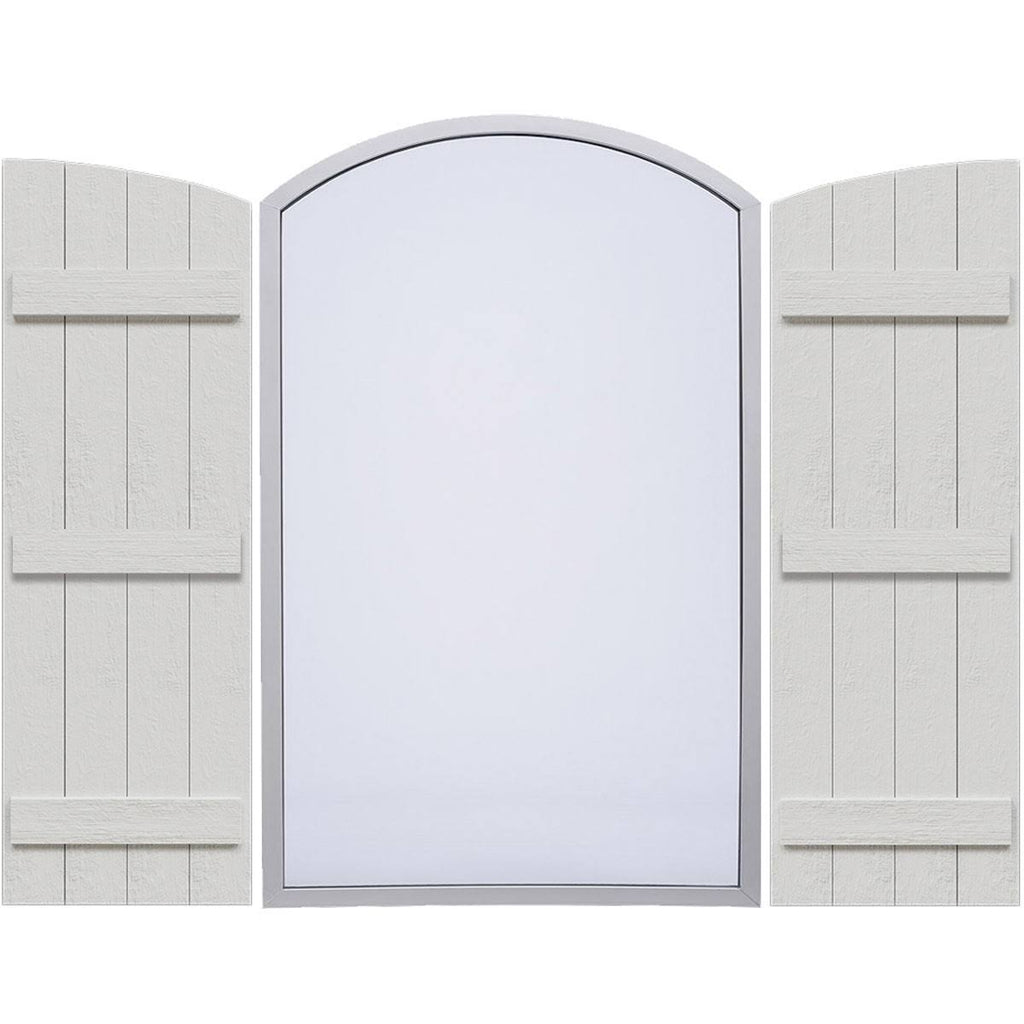 Rustic Faux Wood Shutters F64155