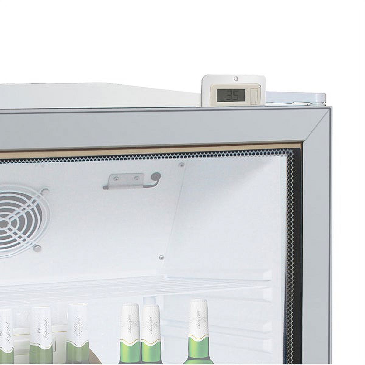 Silver Countertop Merchandiser Refrigerator E434