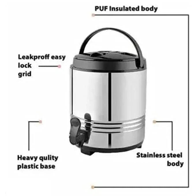 Stainless Steel Thermally Insulated Water Jug 10 Litre & Glass Lid Casserole 2500ml J87521