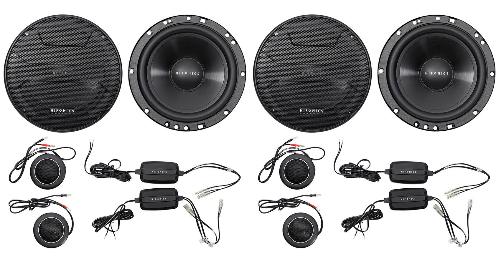 2-Pairs 400 Watt Component Car Audio Speakers W627300