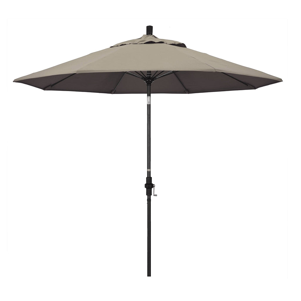 Taupe Brown Aluminum Collar Tilt Patio Umbrella G185641