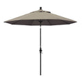 Taupe Brown Aluminum Collar Tilt Patio Umbrella G185641