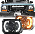 5x7/7x6 Inch Projector LED Headlights with DRL Cambered Lens K80310